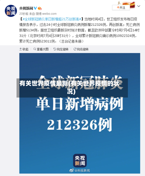 有关世界疫情最新(有关世界疫情的状况)-第3张图片