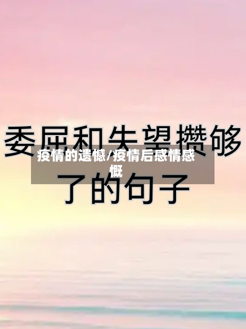疫情的遗憾/疫情后感情感慨